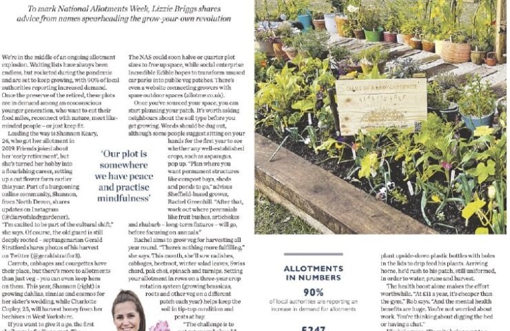 Sneeboer ins Waitrose Weekend Magazin