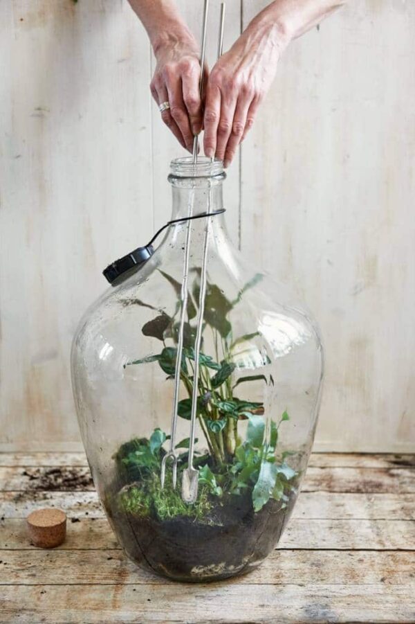 Terrarium Spaten mit Stampfer